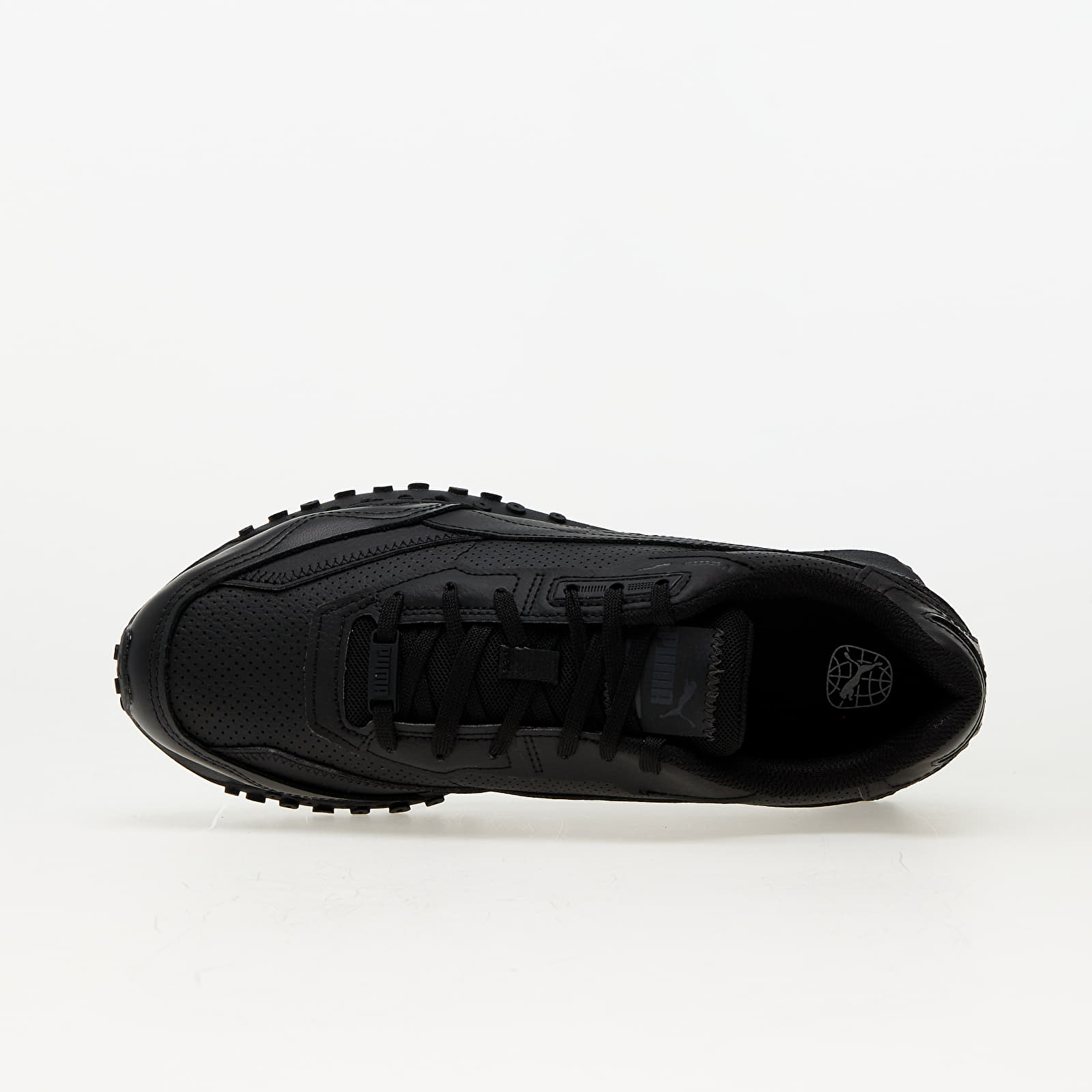 Vīriešu čības un apavi Puma Blktop Rider Leather Black