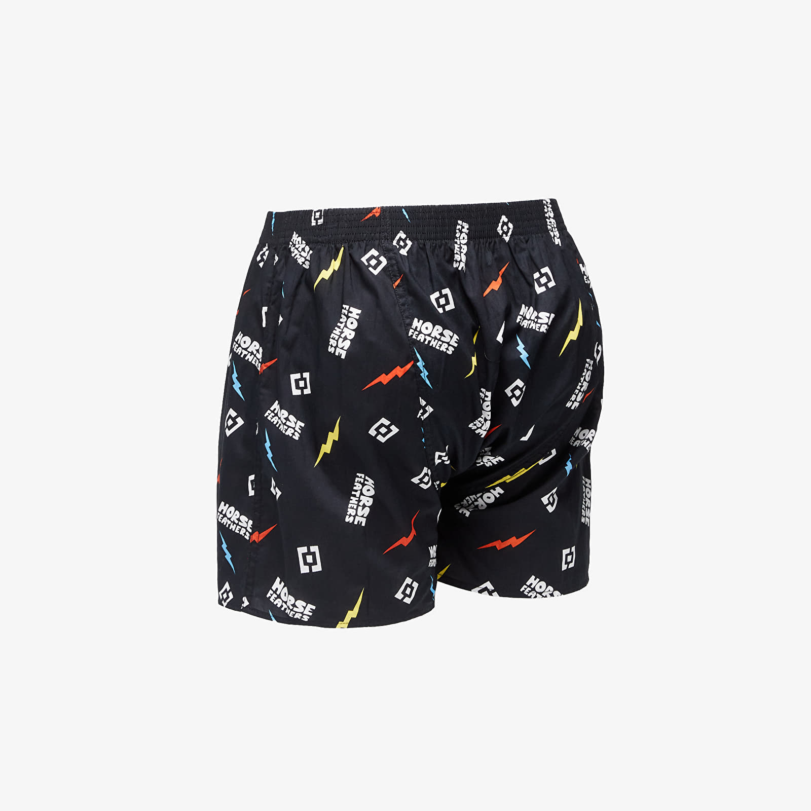 trunks Horsefeathers Manny Boxer Shorts Black/ Ignite Print - 1 | YEO