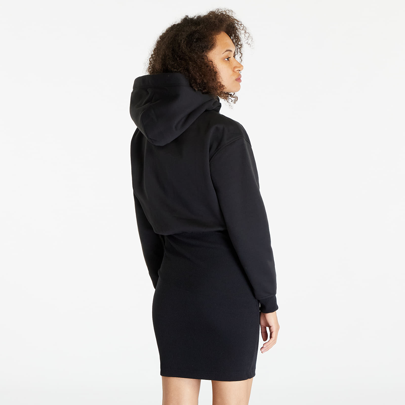 Calvin klein logo sweatshirt dress best sale