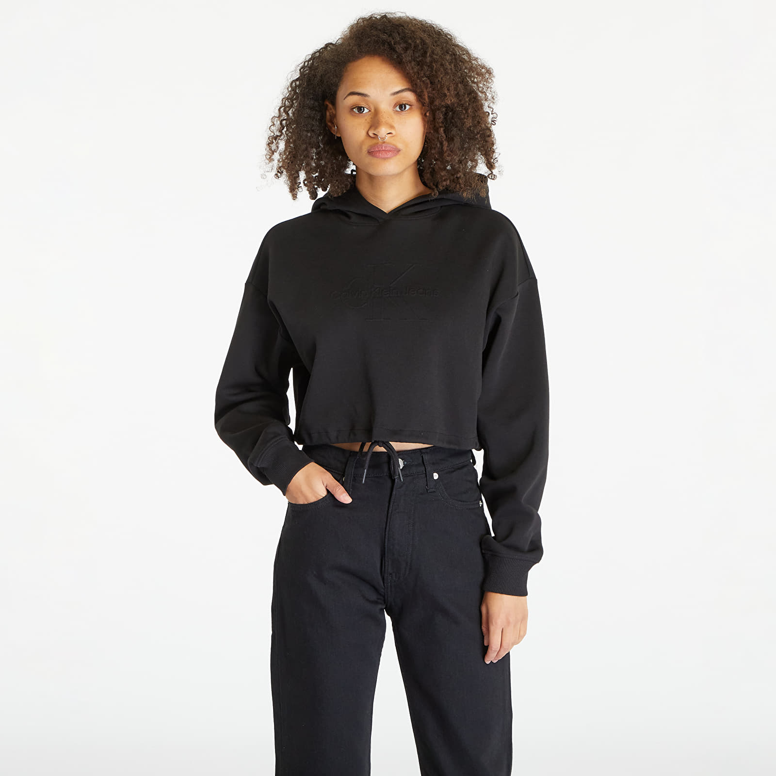 Adidas embossed logo womens crop sweatshirt store