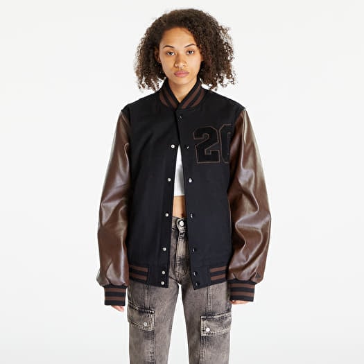 Jacke New Era Heritage Varsity Jacket UNISEX Black/ Brown