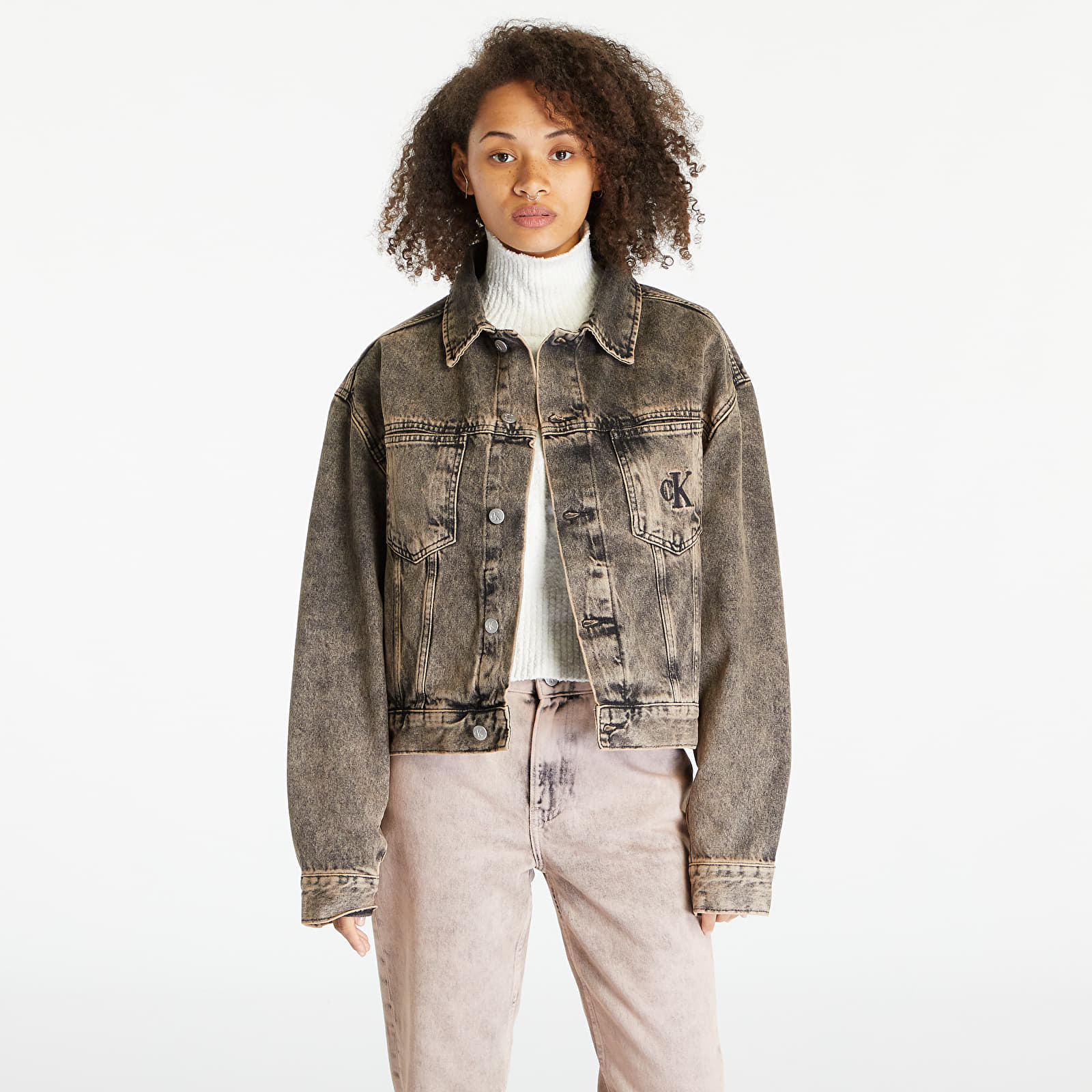 Vestes  Calvin Klein Jeans Boxy Denim Jacket UNISEX Denim Medium