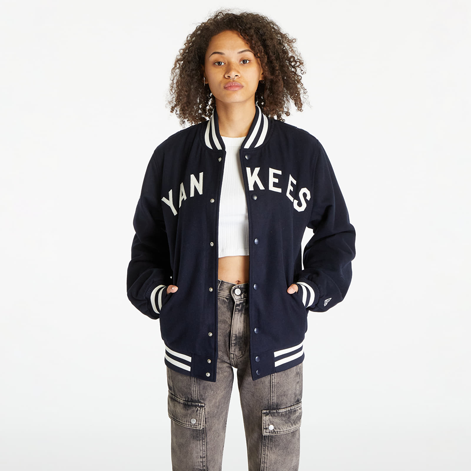 Bundy New Era New York Yankees Varsity Jacket UNISEX Navy