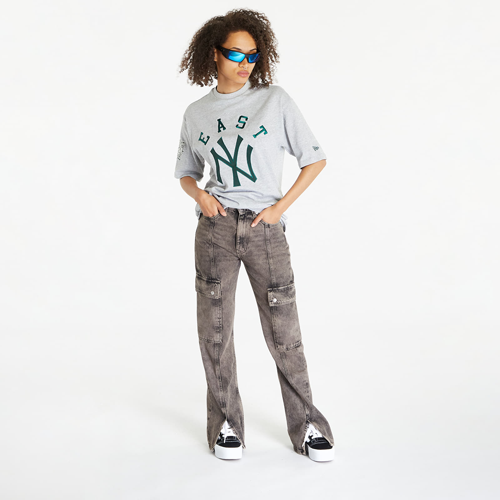 T-Shirts New Era New York Yankees Oversized T-Shirt UNISEX Grey