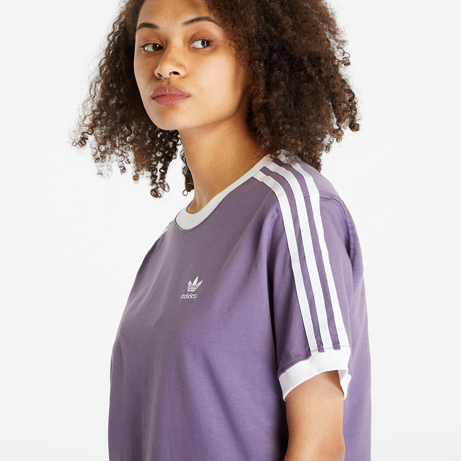 T-Shirts adidas Originals 3 Stripes Tee Shale Violet