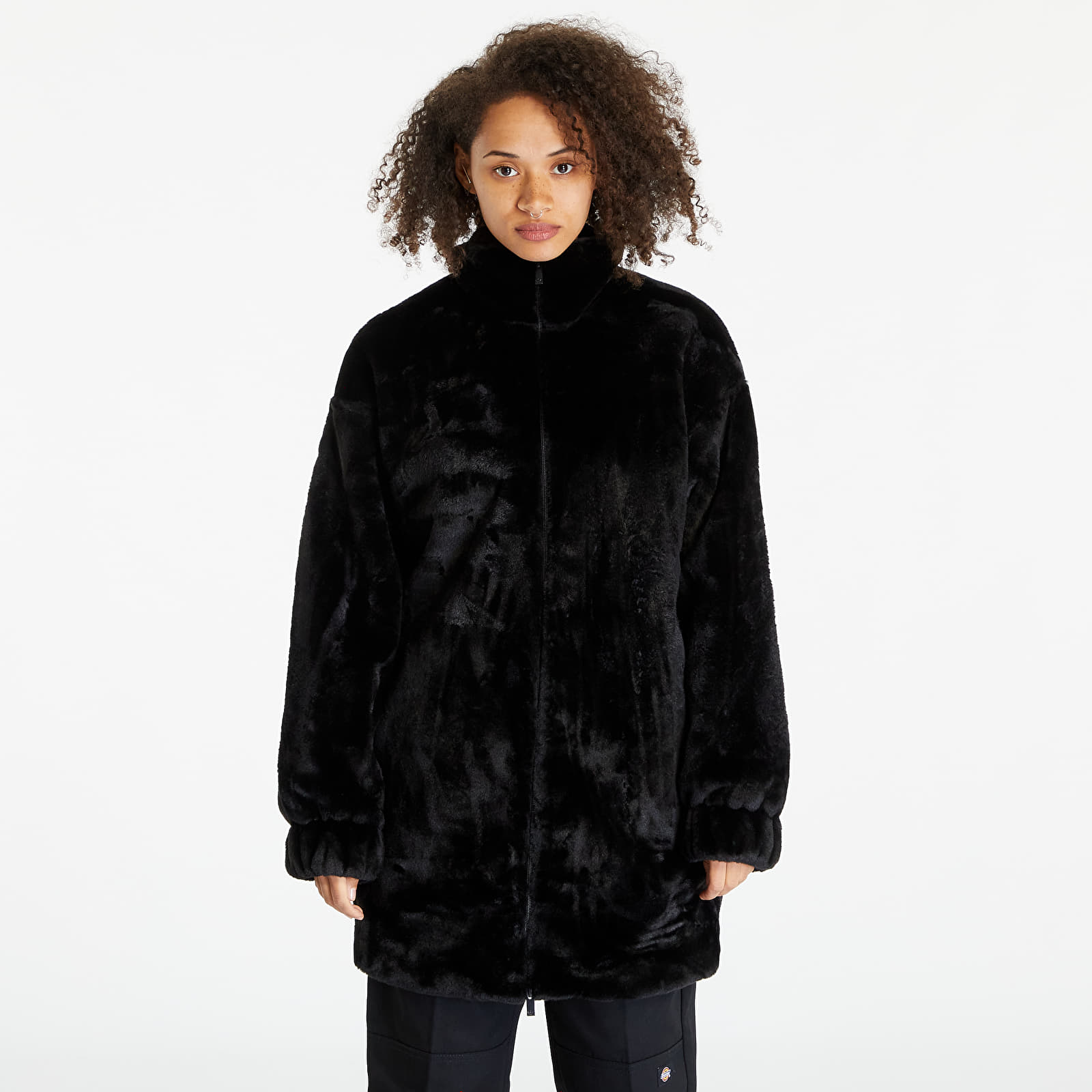 Jackets adidas Originals Faux Fur Jacket Black Queens