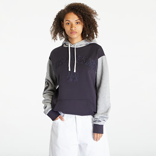 Sweatshirts New Era Los Angeles Dodgers Oversized Hoodie UNISEX Navy Heather Gray Queens