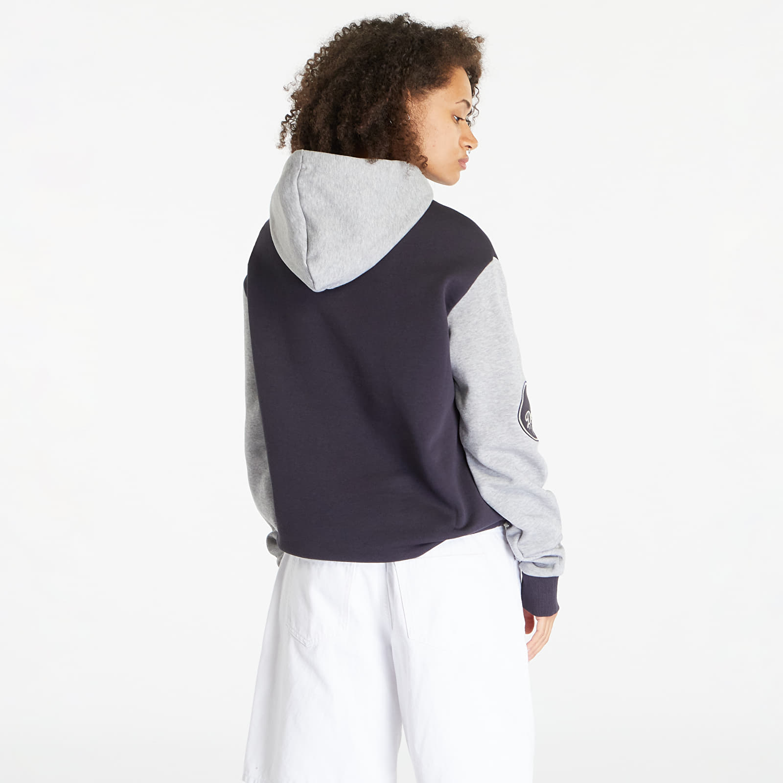 Mikiny New Era Los Angeles Dodgers Oversized Hoodie UNISEX Navy/ Heather Gray