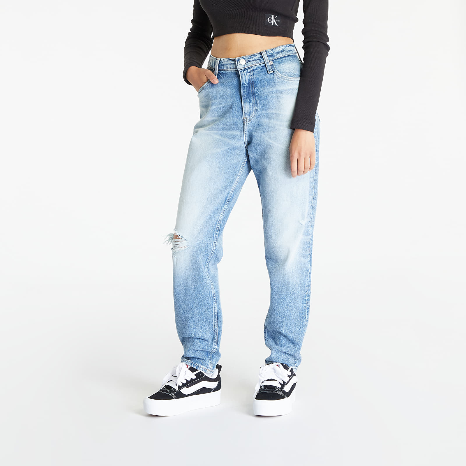Džinsi Calvin Klein Jeans Mom Jean Blue