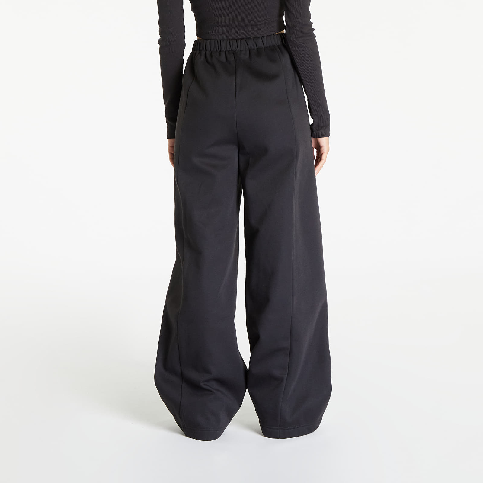 Jogger Pants Calvin Klein Jeans Tape Wide Leg Jogger Sweatpants Black |  Queens