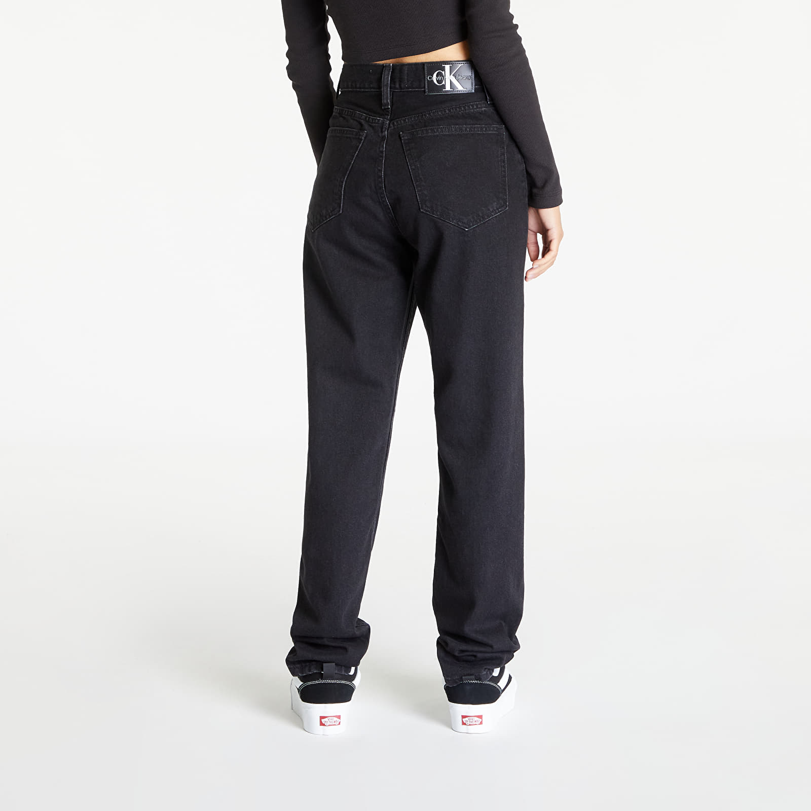 Püksid Calvin Klein Jeans Authentic Slim Straight Black