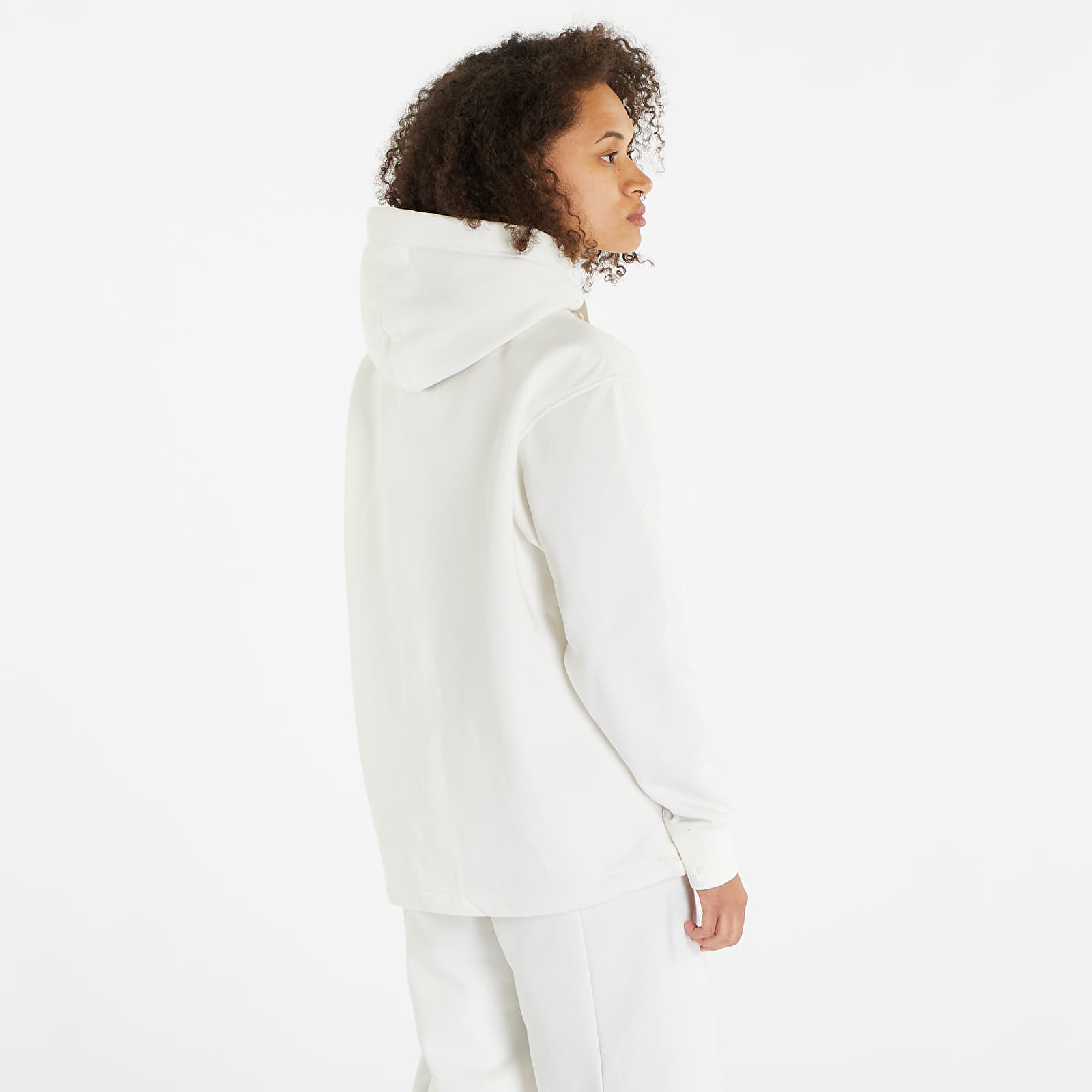 Sweatshirts Calvin Klein Jeans Oversized Logo Tape Hoodie Ivory