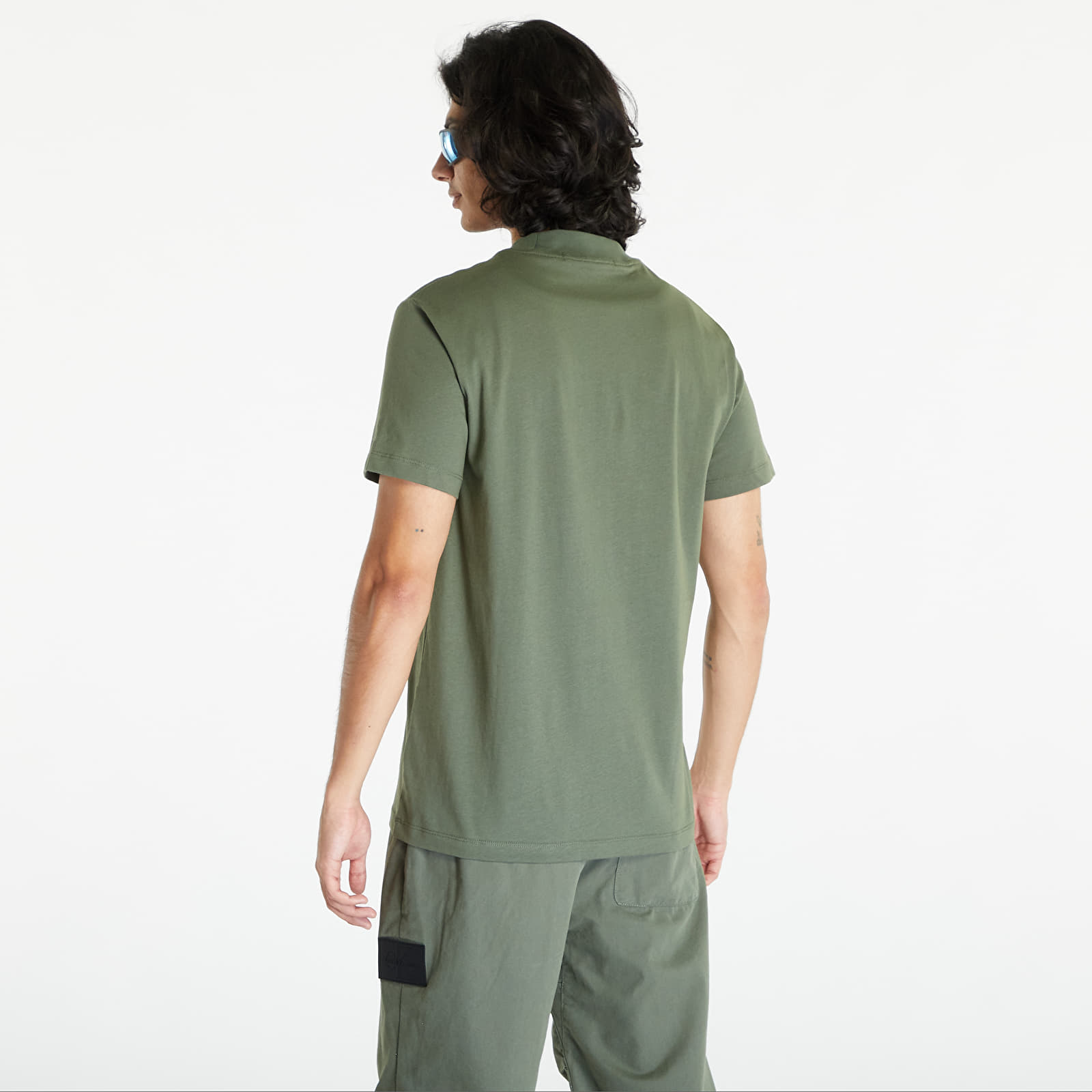 T-shirts Calvin Klein Jeans Mix Media Short Sleeve Tee Thyme