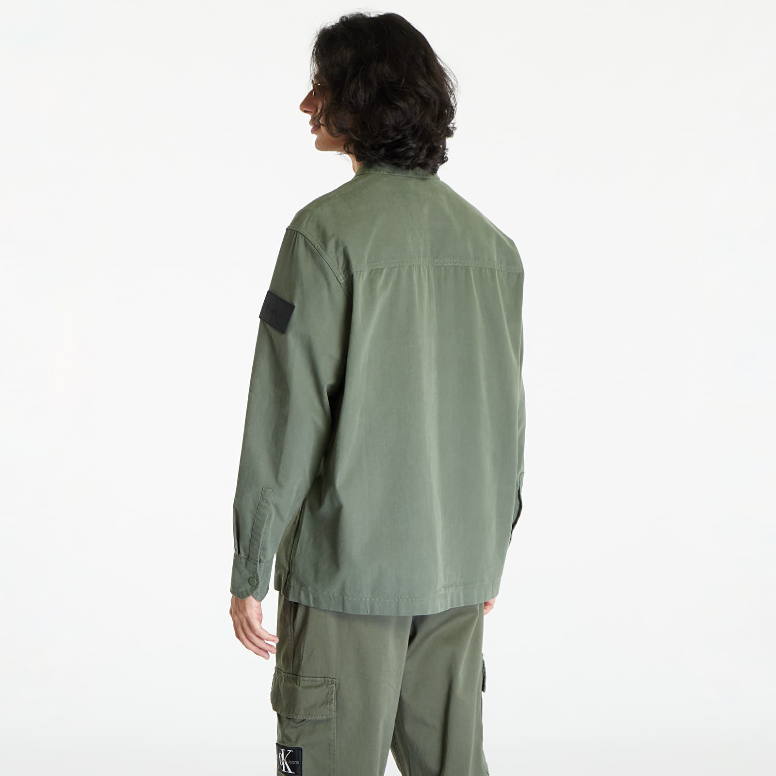 Camisas Calvin Klein Jeans Topstitch Woven Shirt Green