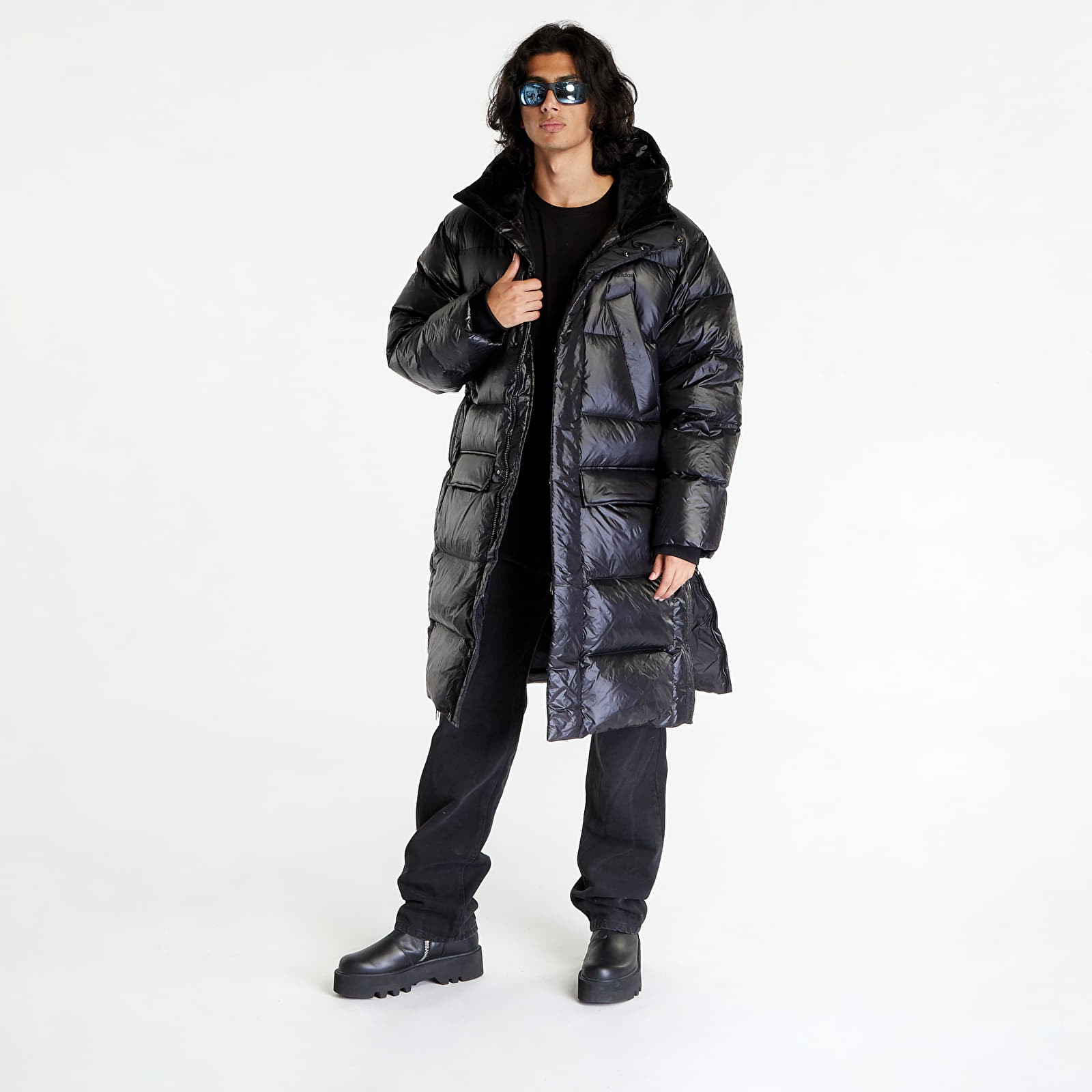 Jacken adidas Originals Long Puffer Jacket Black