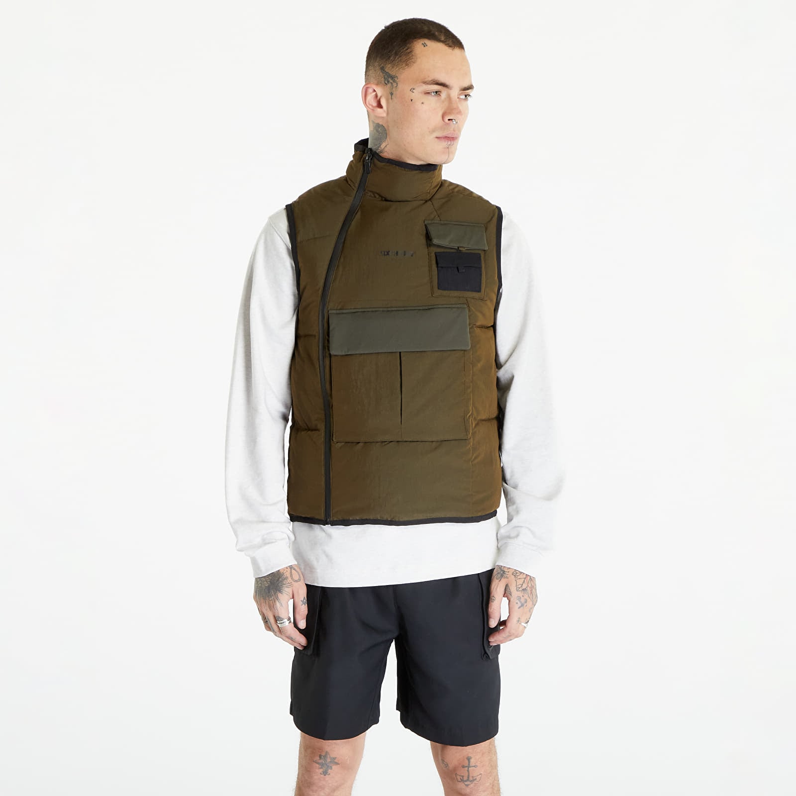 Mellények Sixth June Nylon Tech Light Jacket Khaki