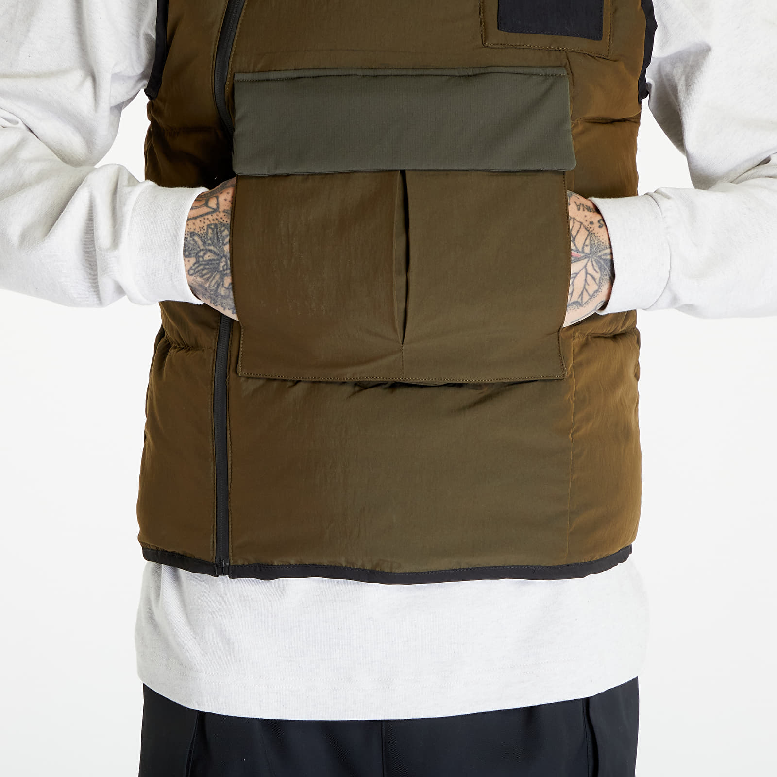Mellények Sixth June Nylon Tech Light Jacket Khaki