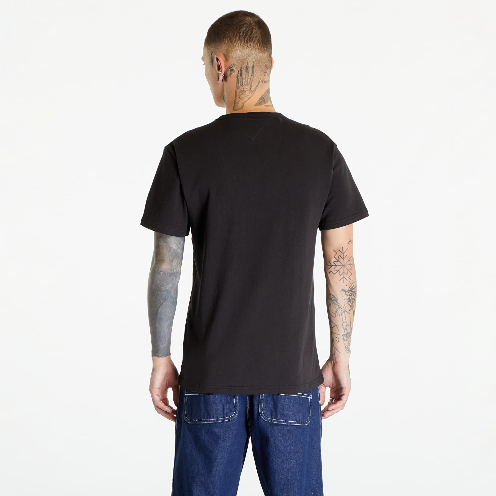 Trička Tommy Jeans Classic Badge Short Sleeve Tee Black