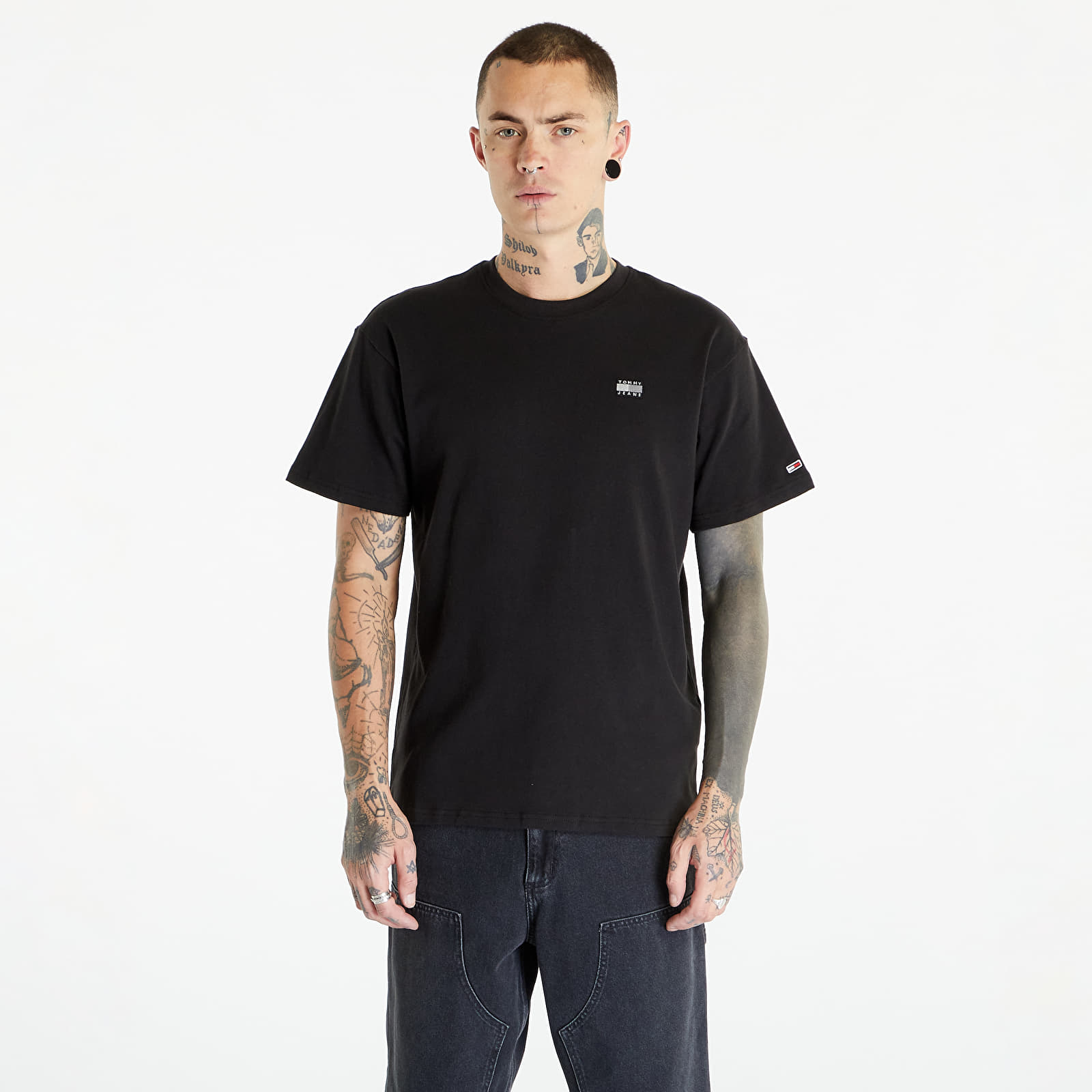 T-shirts Tommy Jeans Relaxed Badge Short Sleeve Tee Black