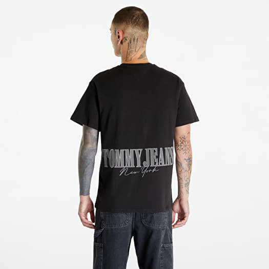 T shirts Tommy Jeans Relaxed Badge Short Sleeve Tee Black Queens