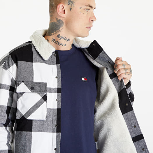 Sherpa Jacket Tommy Hilfiger Black Jean Jacket Mens Black Denim