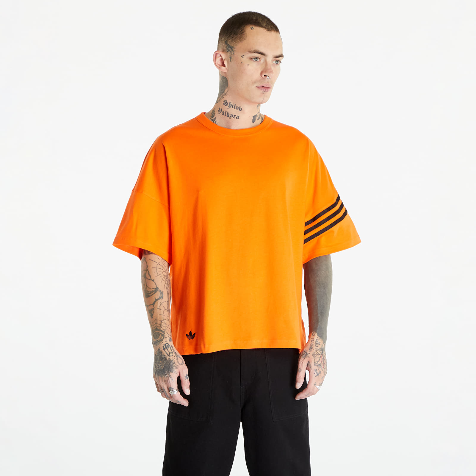 T-Shirts adidas Originals Adicolor Neuclassics Short Sleeve Tee Semi Impact Orange