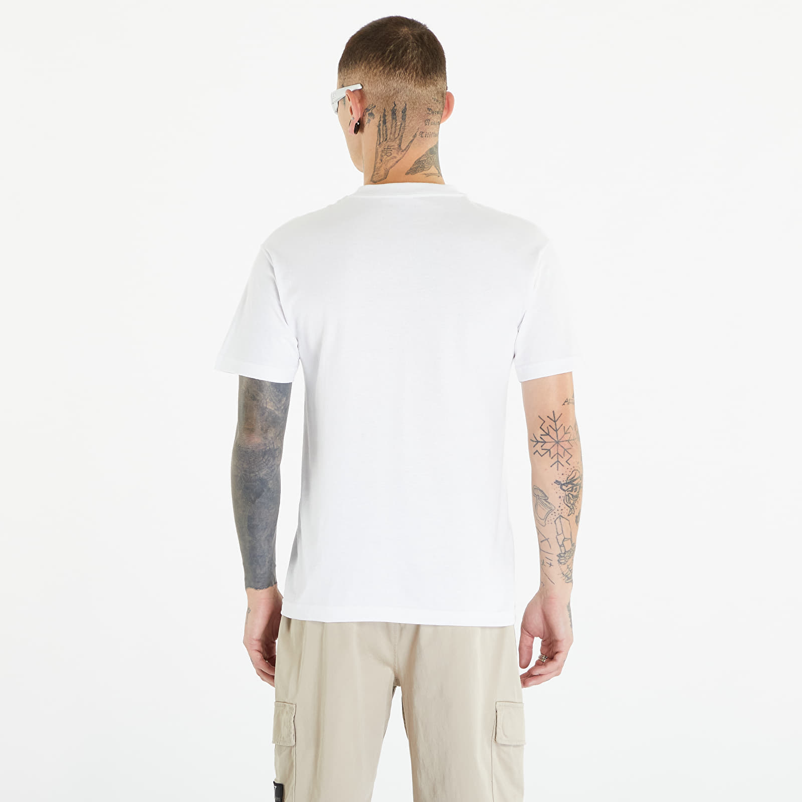 Tricouri  PLEASURES Don't Care T-Shirt White