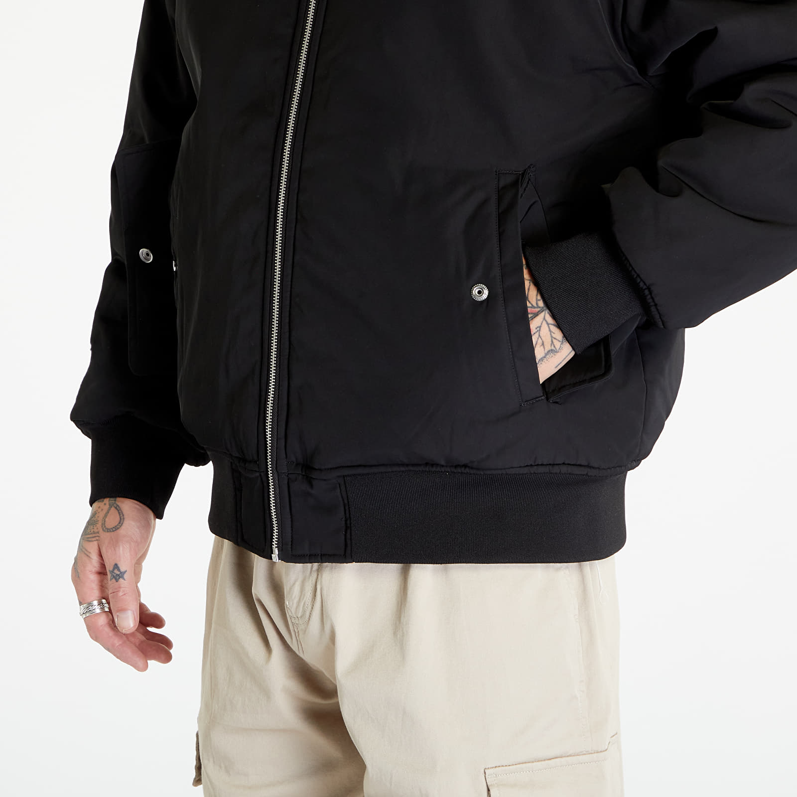 Bomberjacken Calvin Klein Jeans Reversible Sherpa Bomber Jacket Black/ Brown