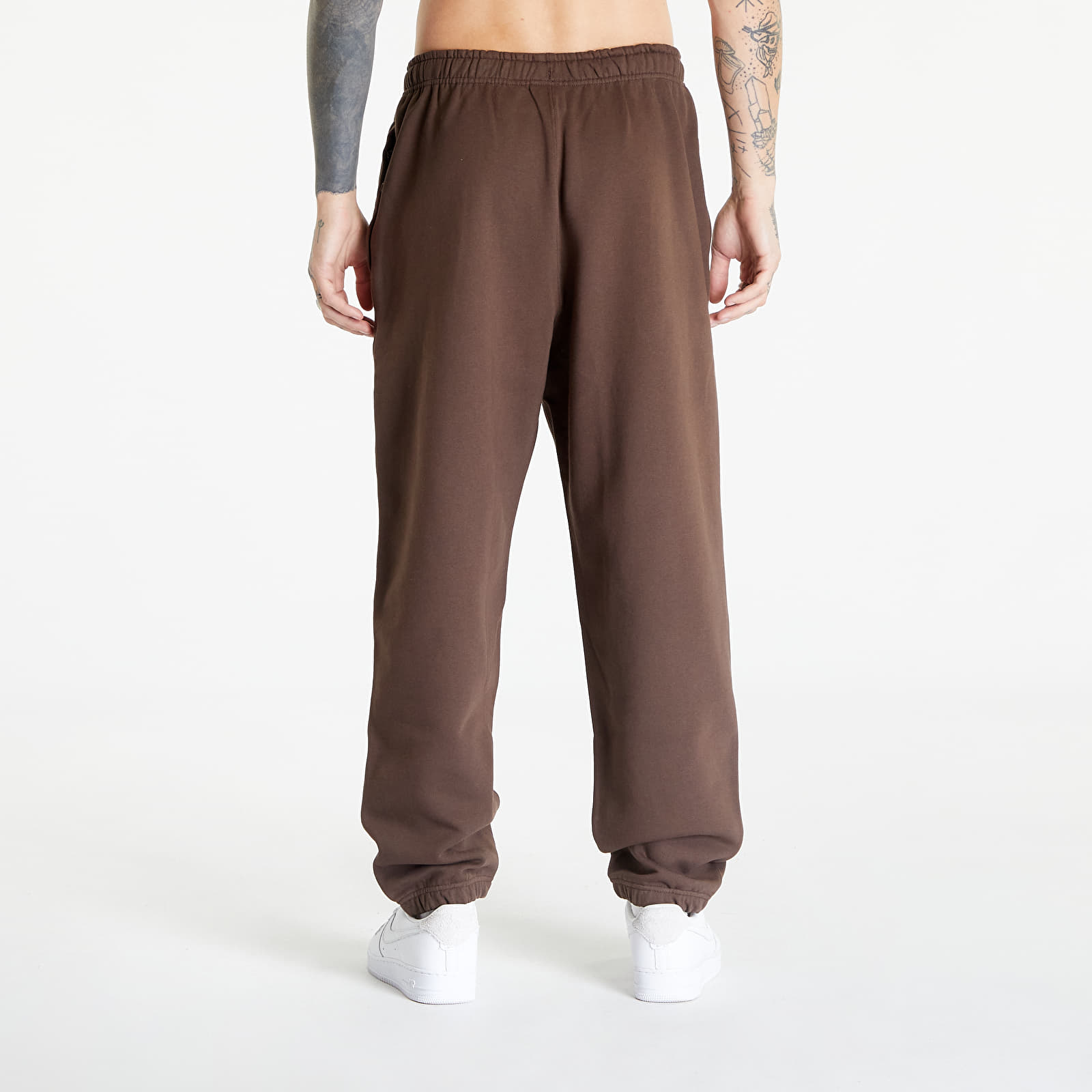 Sweatpants Nike Solo Swoosh Men's Fleece Pants Baroque Brown/ White
