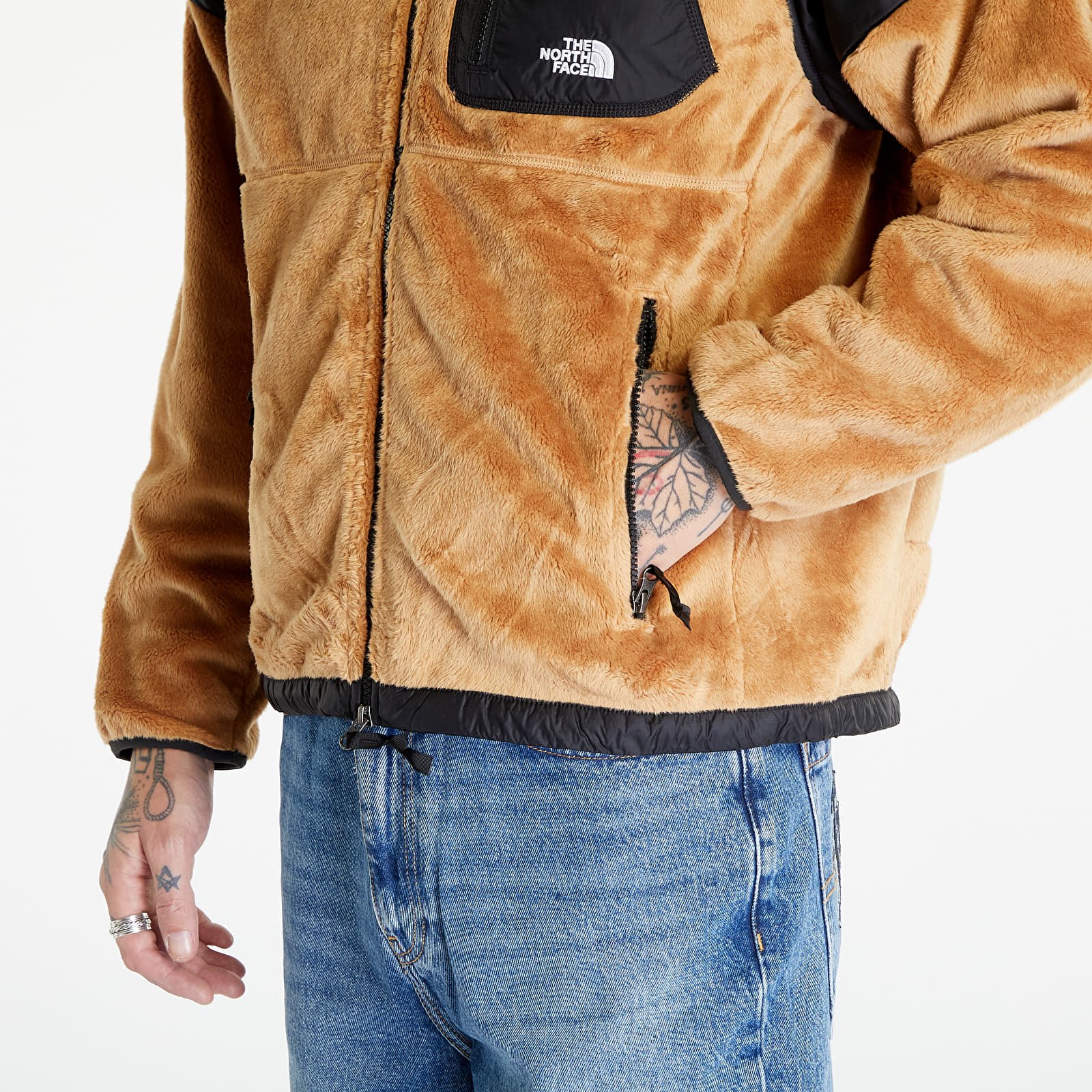 Jacken The North Face Versa Velour Jacket Almond Butter/ TNF Black
