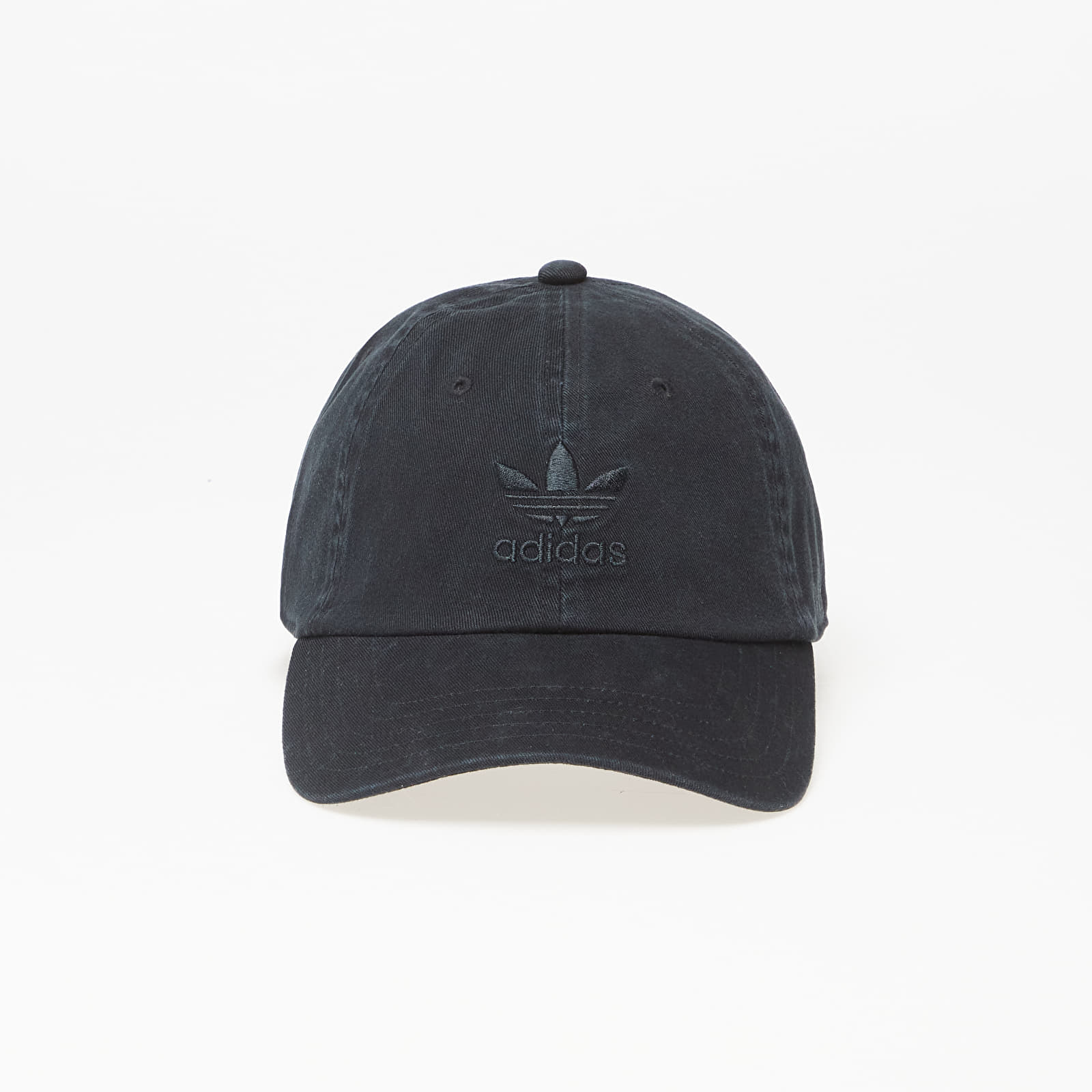 Mützen adidas Adicolor Classics Trefoil Stonewashed Baseball Cap Black/ Black