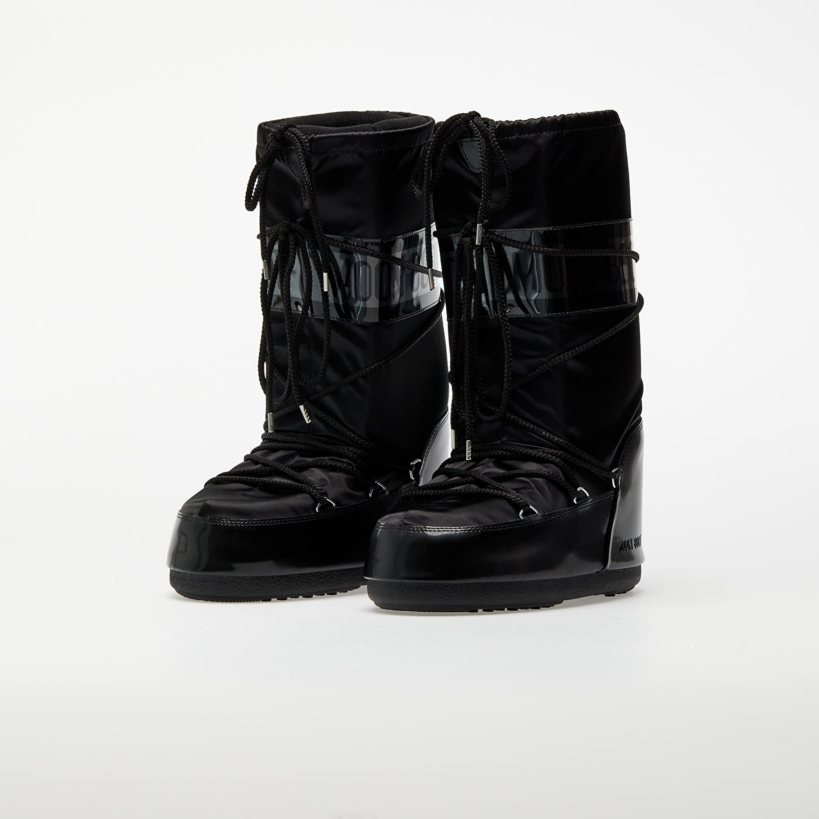 Herensneakers en -schoenen Moon Boot Icon Satin Glance Black