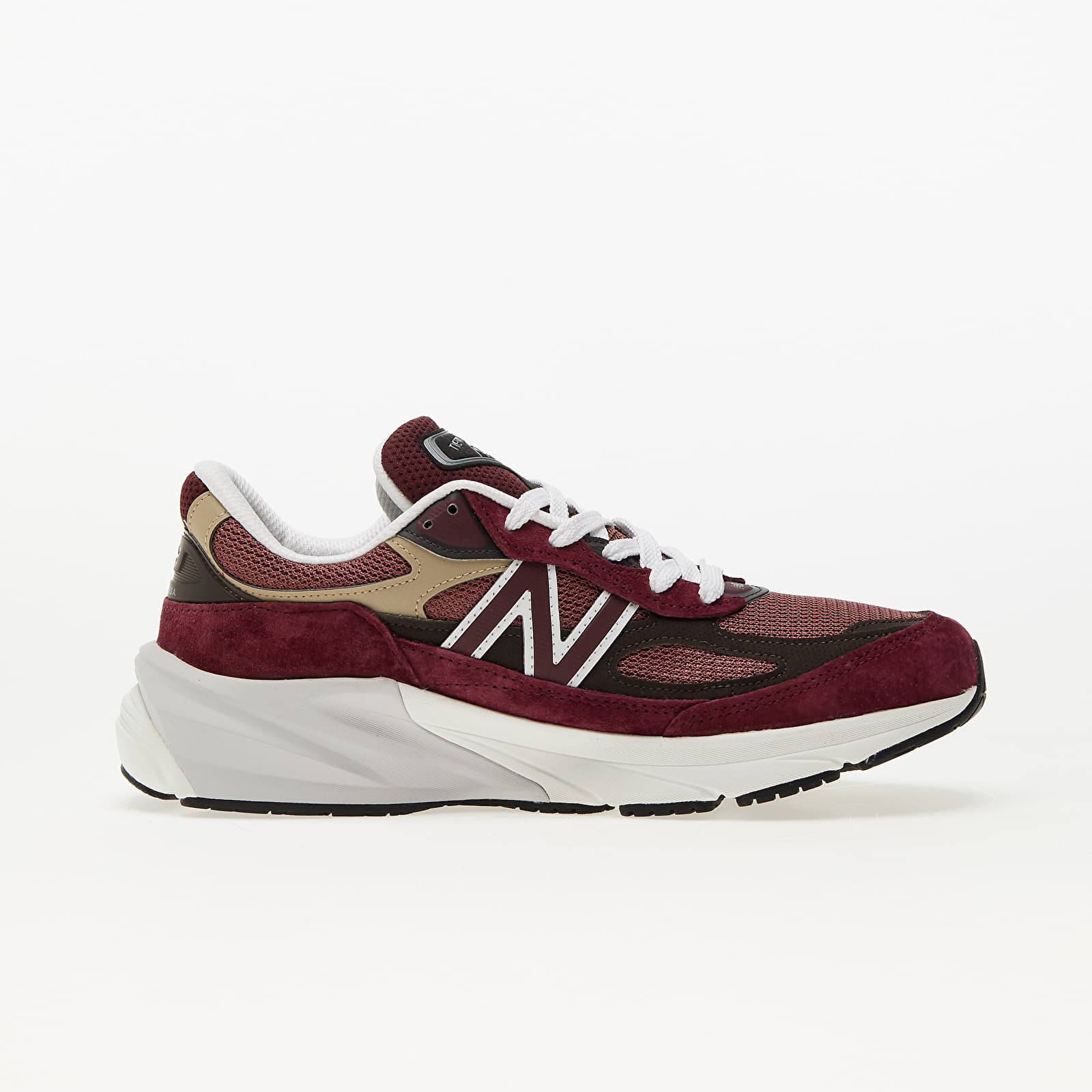 Încălțăminte și sneakerși pentru bărbați New Balance 990 V6 Made in USA Burgundy/ Tan