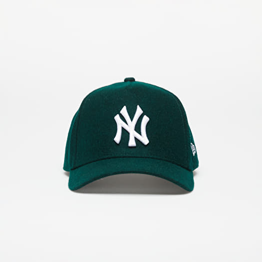 Šiltovka New Era New York Yankees Melton Wool A-Frame Trucker Cap Dark Green/ White