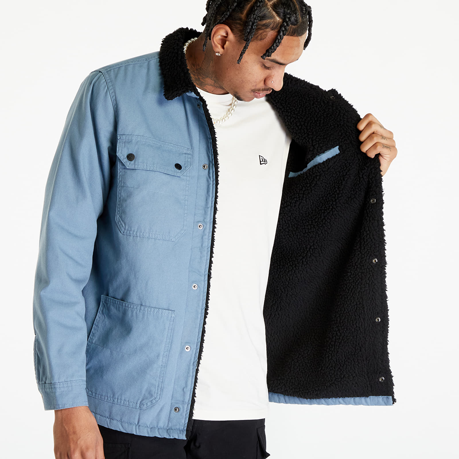 Bundy Vans Drill Chore Coat Sherpa II Blue Mirage
