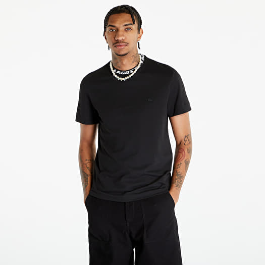 Mens black lacoste shirt store