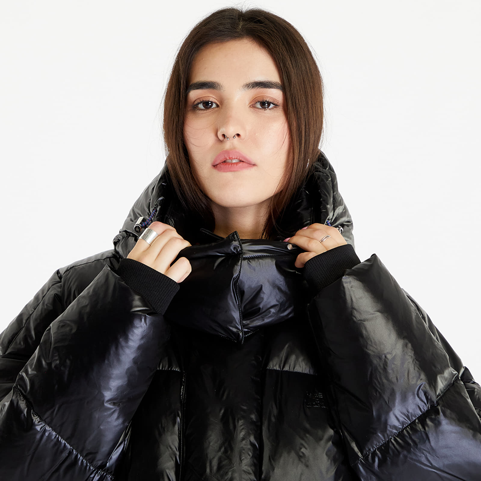 Adidas originals black long puffer jacket new arrivals
