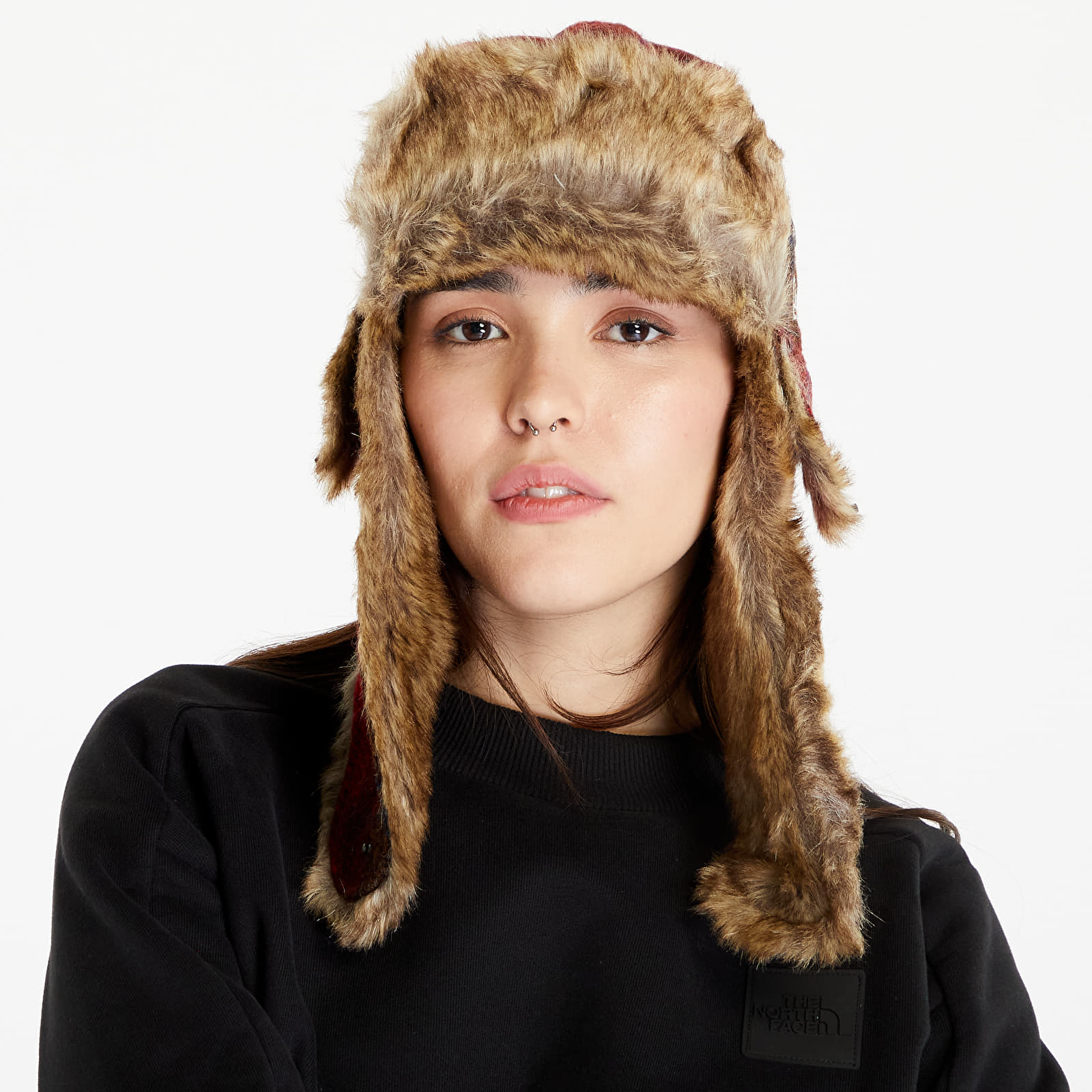 Sombreros New Era Harris Tweed Trapper Open Market Red