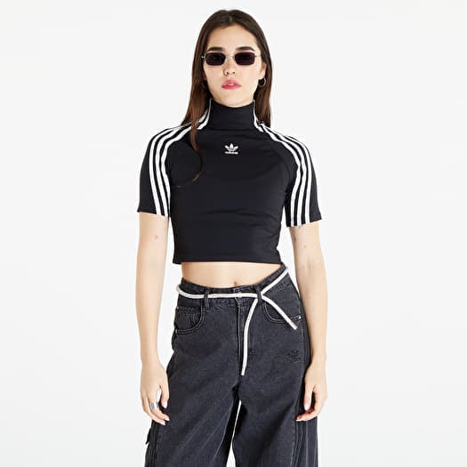 Adidas short sleeve crop top sale