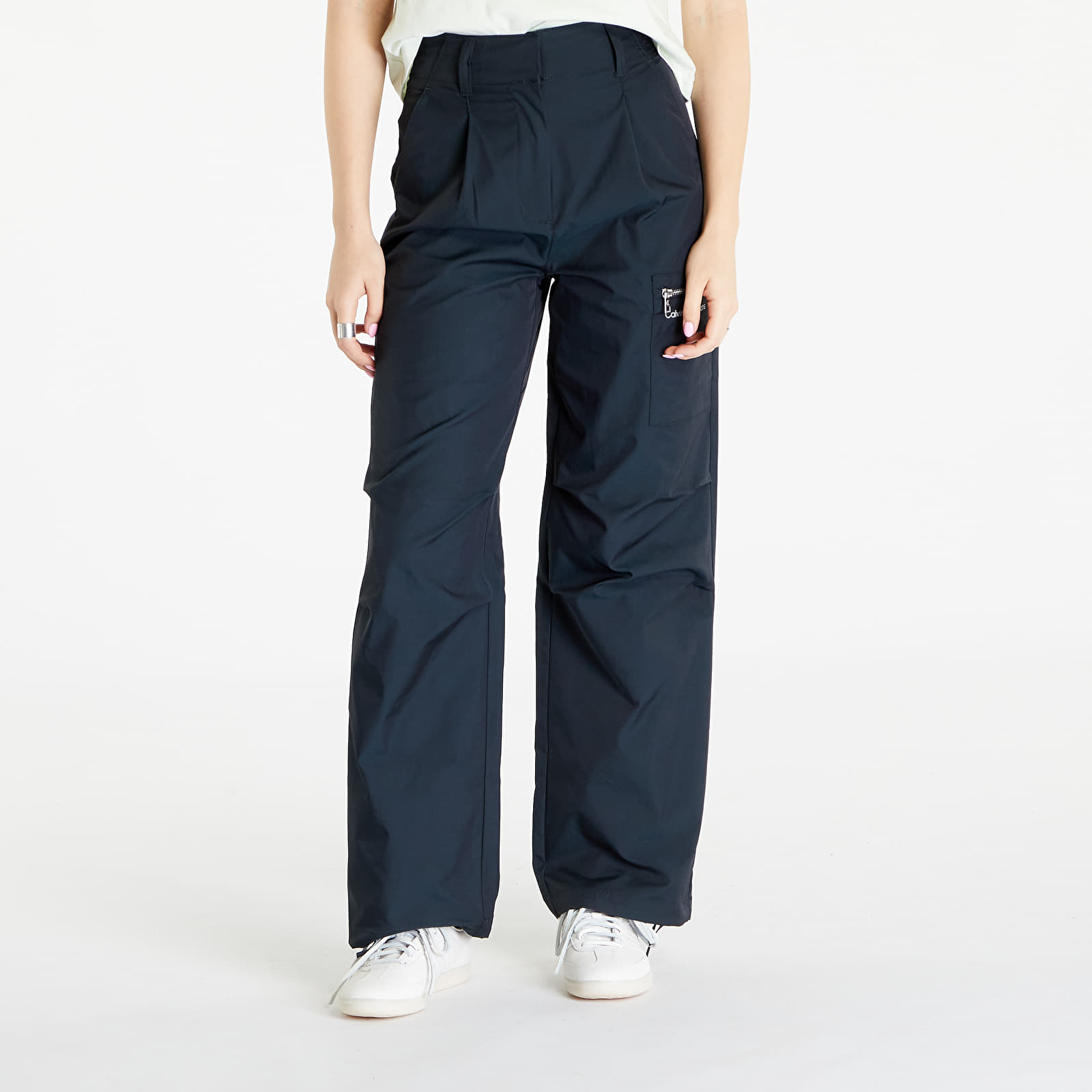 Calvin Klein Jeans Two Tone Parachute Pants Black