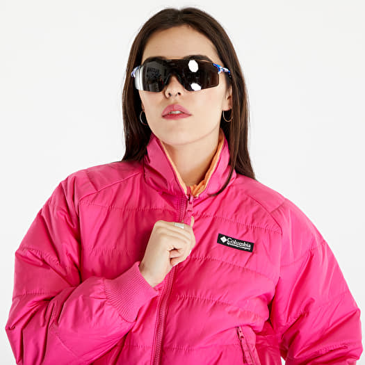 Jackets Columbia Wintertrainer 3 in 1 Interchange Waterproof Jacket Black Woven Nature Print Fuchsia Fizz Queens