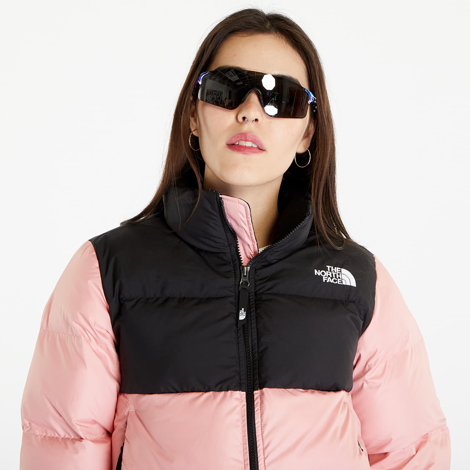 Chaquetas The North Face Cropped Saikuru Jacket Shady Rose/ TNF Black