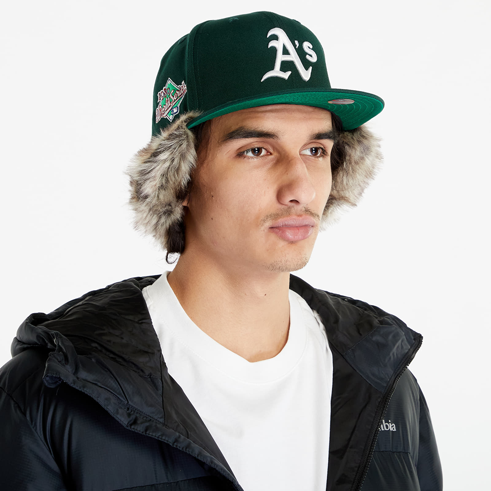Mützen New Era Oakland Athletics 59FIFTY Downflap Fitted Cap Dark Green