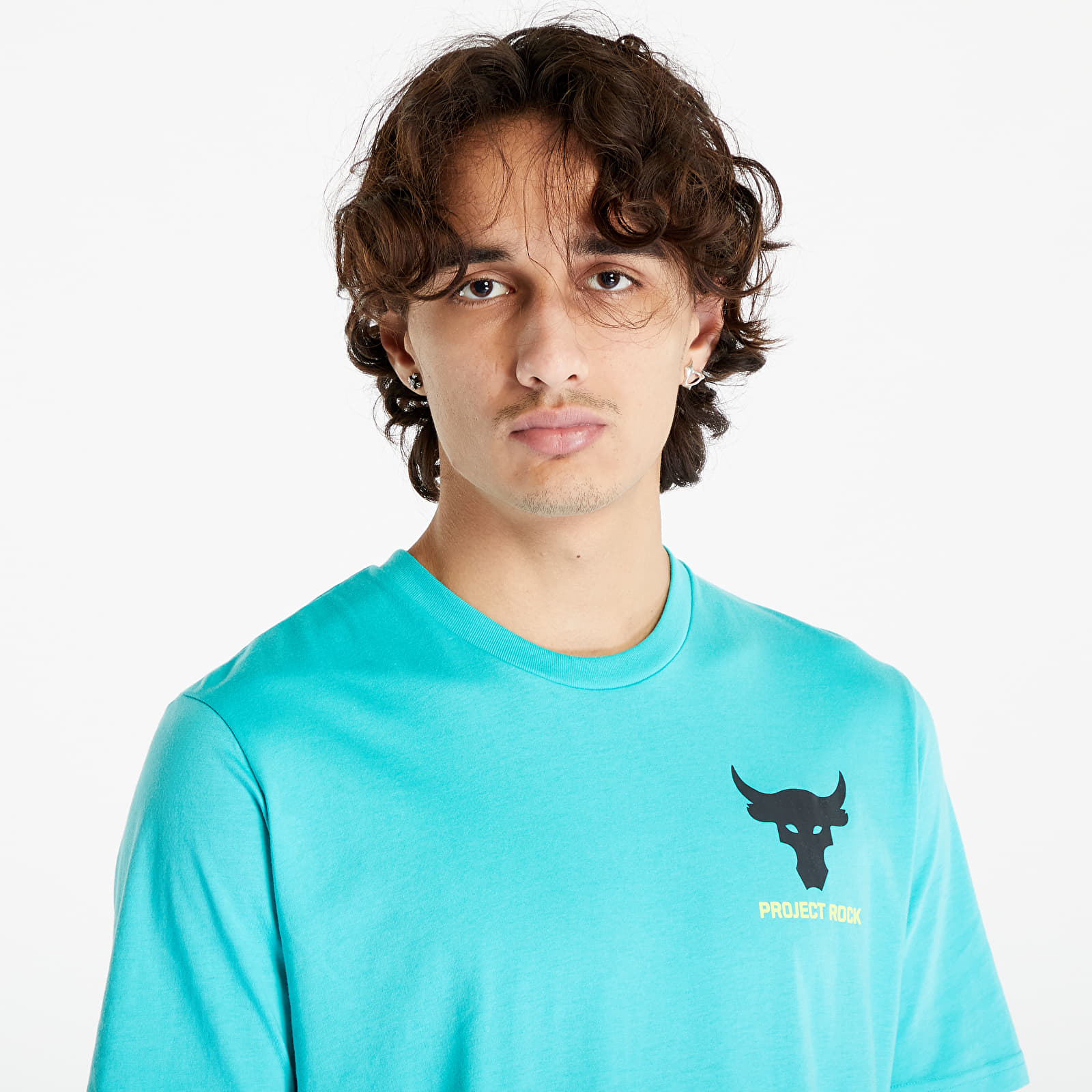 T-shirts Under Armour Project Rock LC Brahma Short-Sleeve T-Shirt Neptune/ Black