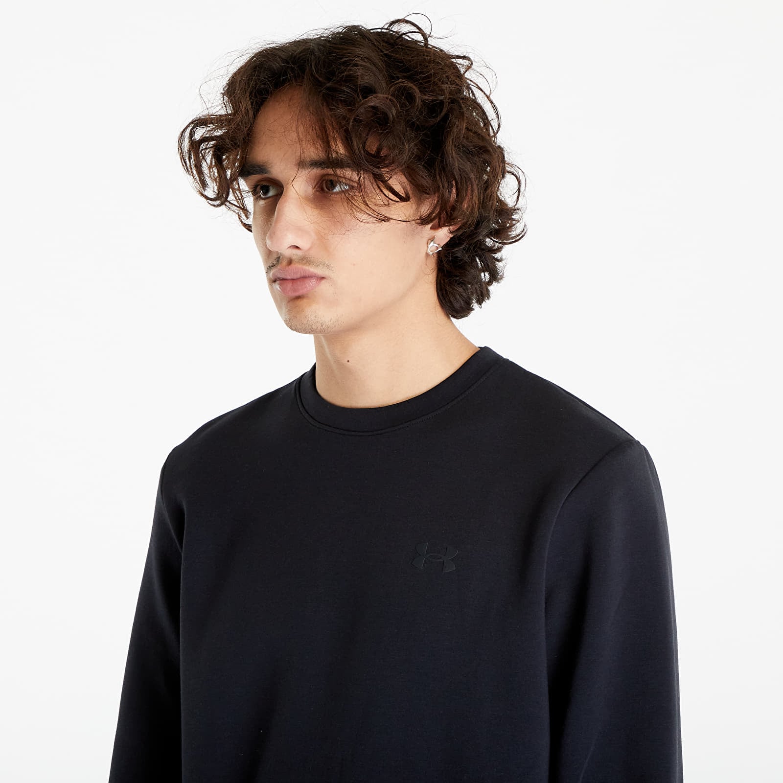 Hoodies and sweatshirts  Under Armour Unstoppable Fleece Crewneck Sweatshirt Black