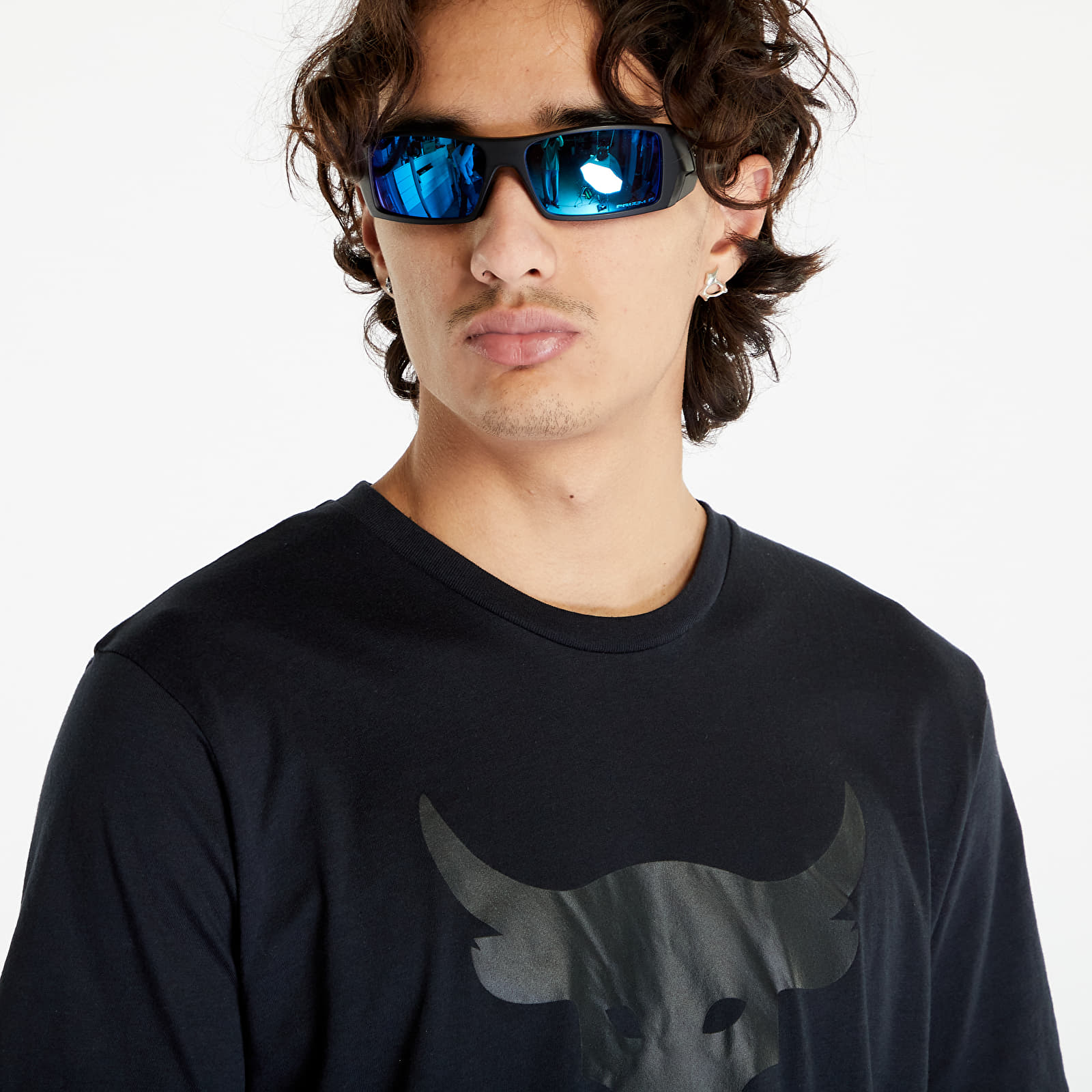 T-Shirts Under Armour Project Rock Brahma Bull Short Sleeve Tee Black/ Pitch Gray