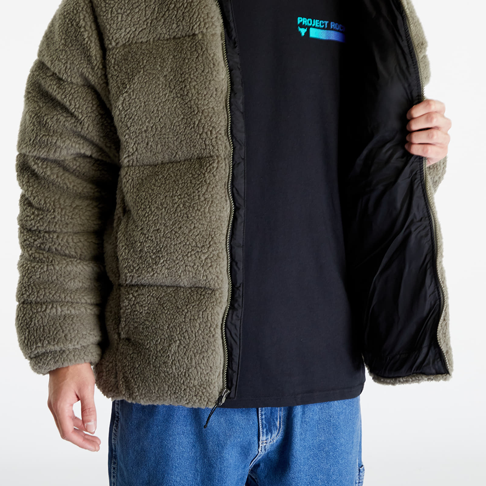 Jacken Columbia Puffect™ Sherpa Jacket Stone Green