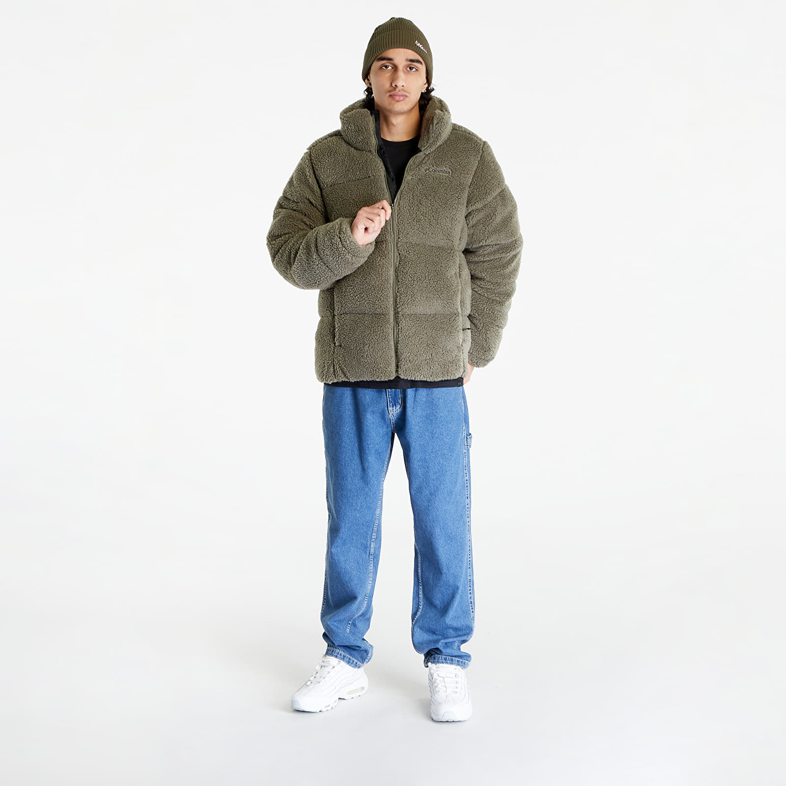 Jacken Columbia Puffect™ Sherpa Jacket Stone Green