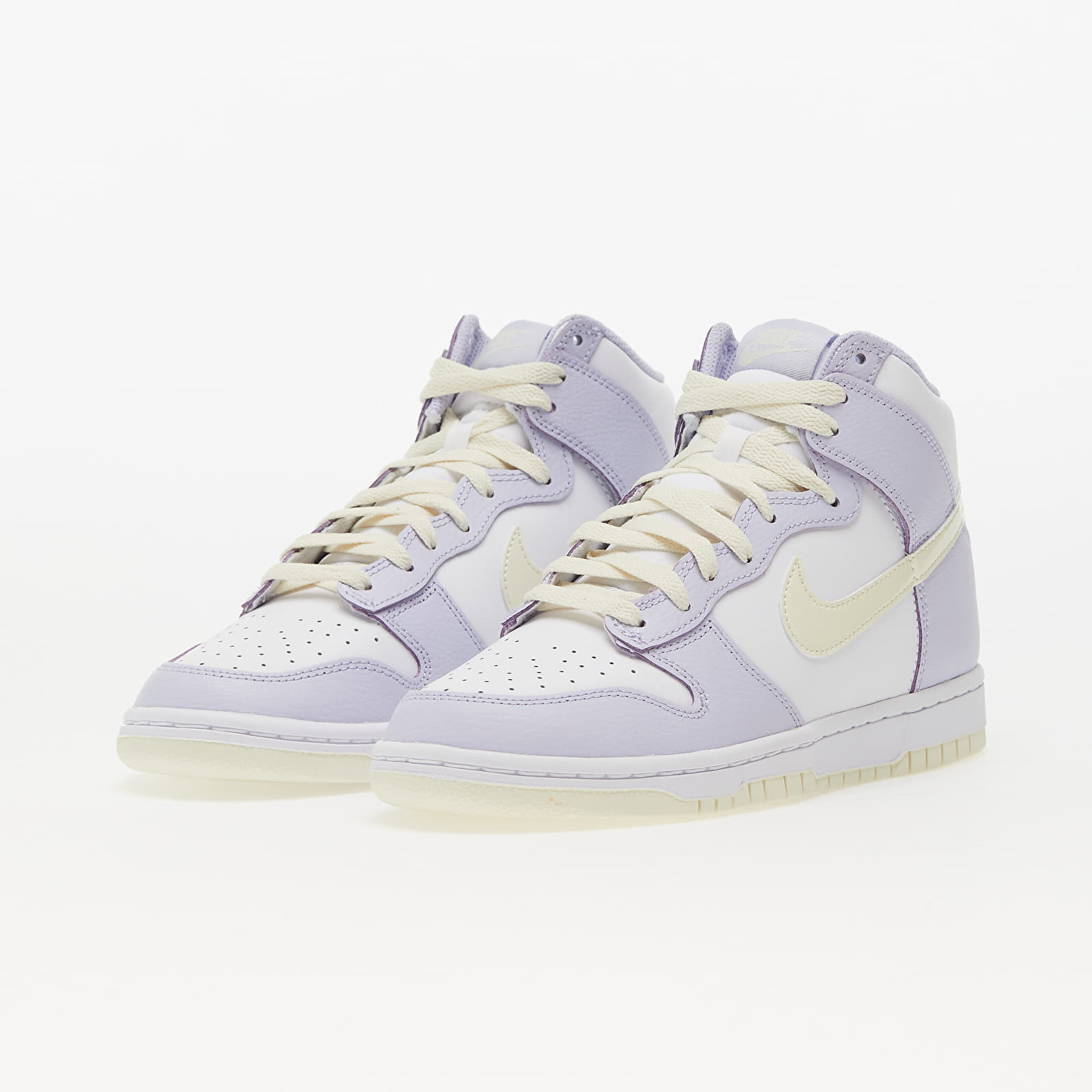 Sieviešu kedas un apavi Nike W Dunk High White/ Coconut Milk-Oxygen Purple