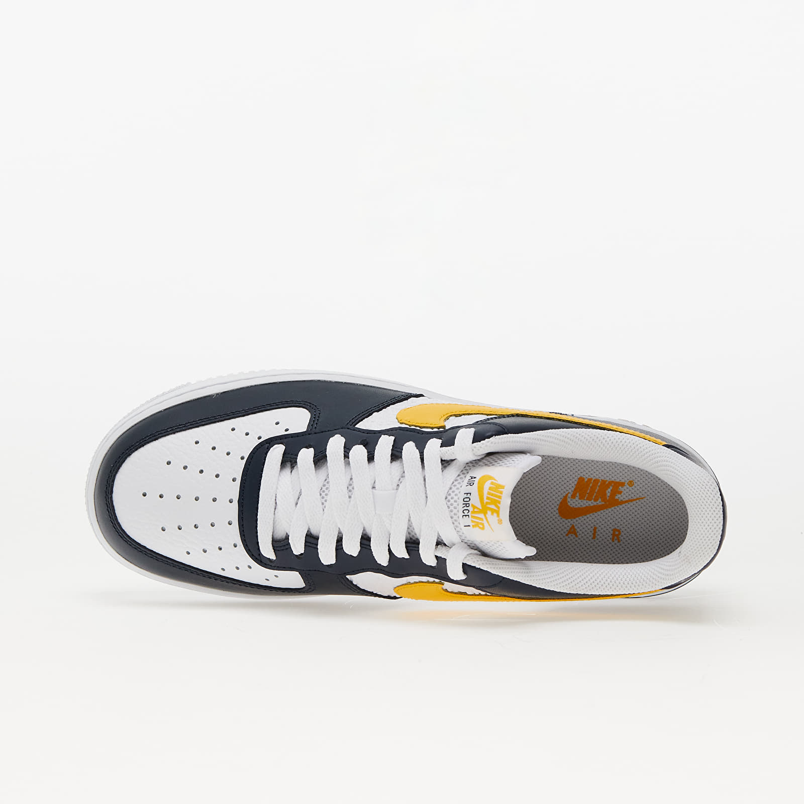 Men s shoes Nike Air Force 1 07 Dark Obsidian University Gold